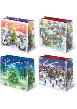 Torebki prezentowe BN T-6L S-46 Christmas Night 10 sztuk