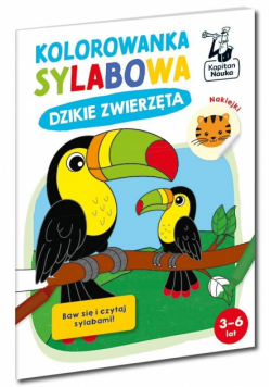 Dzikie zwierzęta. Kolorowanka sylabowa. Kapitan Nauka