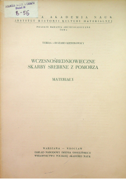 Wczesnośredniowieczne skarby srebrne z pomorza