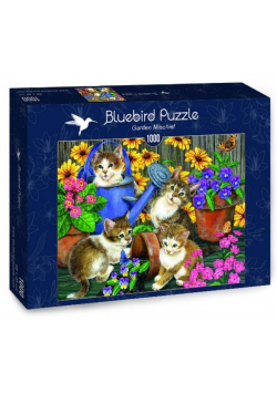 Puzzle 1000 Małe kotki w ogrodzie