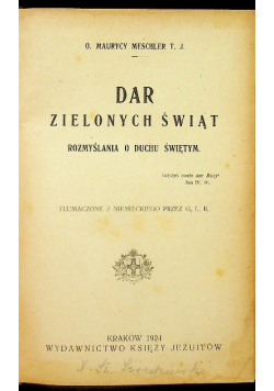 Dar Zielonych Świąt 1924 r.