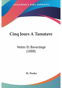 Cinq Jours A Tamatave