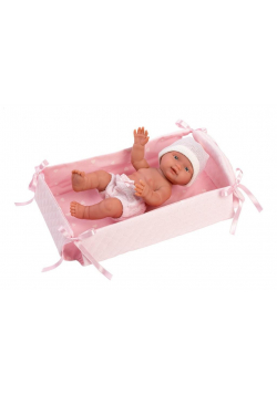 Lalka 26300 bobas z łóżeczkiem 26cm