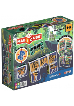 Geomag Magicube Jungle Animals + Cards 9 el.
