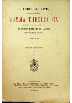 Summa Theologica 1820r