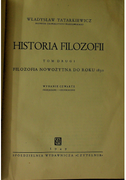 Historia filozofii tom 2 1949 r.