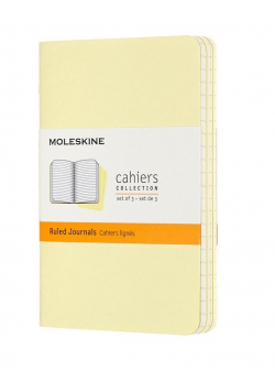 Zestaw 3 zeszytów Cahier Journals 9x14 linie