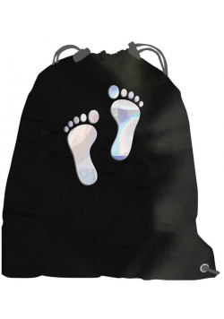 Worek na buty Glamour stópki hologramowe