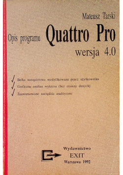 Tarski opis programu quattro pro
