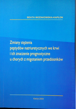 Zmiany stężenia peptydów