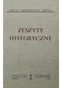 Zeszyt historyczne zeszyt 57