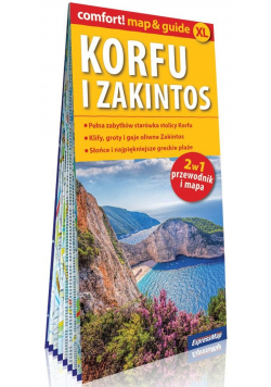 Korfu i Zakintos laminowany map&guide XL (2w1: przewodnik i mapa)