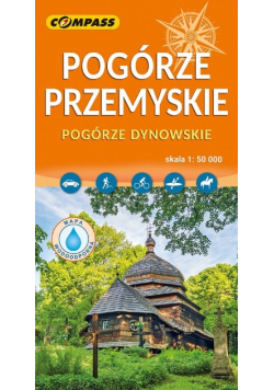 Pogórze Przemyskie, Pogórze Dynowskie mapa laminowana