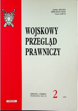 Wojskowy przegląd prawniczy nr 2