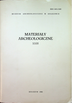 Materiały archeologiczne XXIII