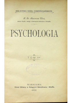 Psychologia tom 2 1902 r