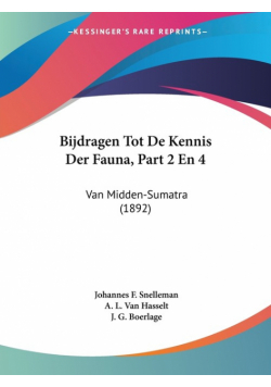 Bijdragen Tot De Kennis Der Fauna, Part 2 En 4
