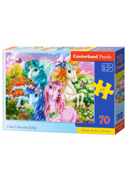 Puzzle 70 Cute Unicorns Selfie B-070213