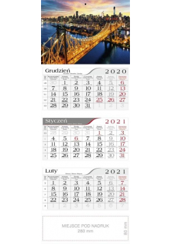 Kalendarz 2021 Trójdzielny Most CRUX