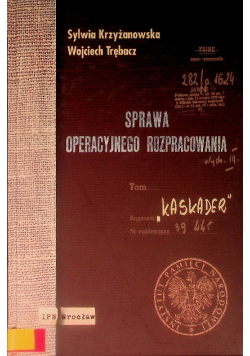 Sprawa operacyjnego rozpracowania