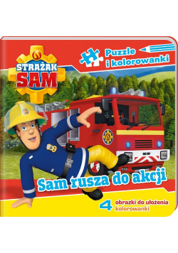 Strażak Sam Puzzle i kolorowanki Sam rusza na akcję