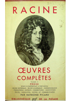 Racine Oeuvres Completes