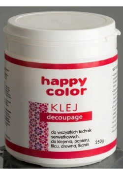 Klej do decoupage wiaderko 250g HAPPY COLOR