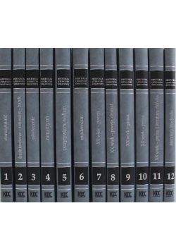 Historia literatury światowej Tom 1 do 12