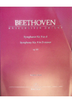Symphonie Nr 9 in d Symphony No 9 in D minor