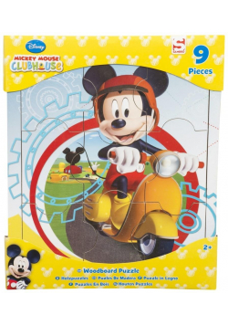 Puzzle drewniane Myszka Miki 9 el.
