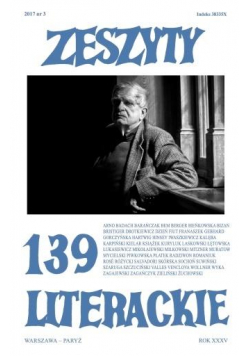 Zeszyty literackie 139 3/2017