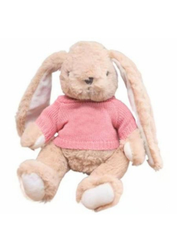 Maskotka przytulanka zając różowa 22cm