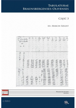 C XXV. Tabulaturae Braunsbergenses-Olivenses cz.3