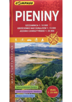 Mapa turystyczna - Pieniny 1:25 000