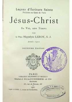 Lecons dEcriture Sainte Jesus Christ 1901 r.