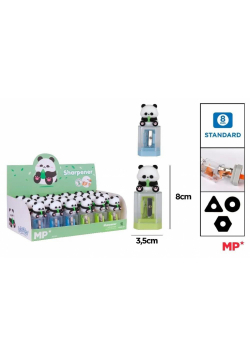 Temperówka z pojemnikiem - panda (24szt)
