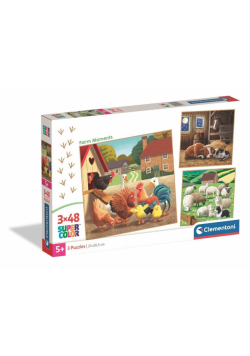 Puzzle 3x48 Super kolor Farm Moments 25791