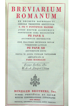 Brevarium Romanum 1945 r