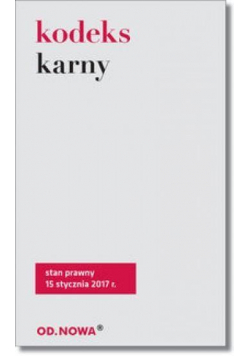 Kodeks karny 01/2017 BR