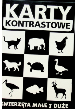 Karty kontrastowe Zwierzęta małe i duże