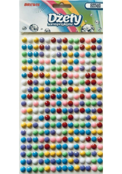 Dżety samoprzylepne pastelowe 6mm 266szt