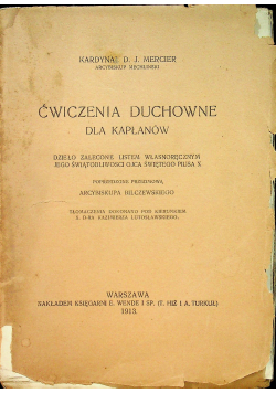 Ćwiczenia duchowne dla kapłanów 1913r