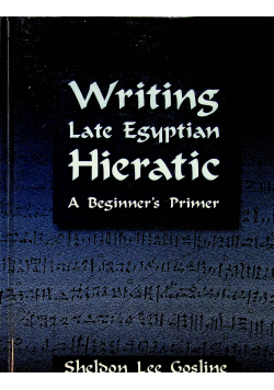 Writing late Egyptian hieratic