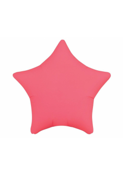 Balon foliowy Gwiazda fluor czerwony 46cm