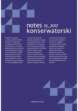 Notes Konserwatorski nr. 19/2017