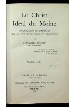 Le Christ Ideal du Moine 1926r.