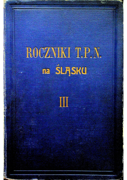 Roczniki T P N na Śląsku III 1931r