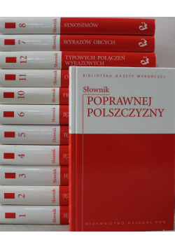 Biblioteka gazety wyborczej Słownik Tom od I do XII