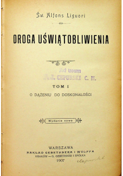 Droga Uświątobliwienia 1907r tom I