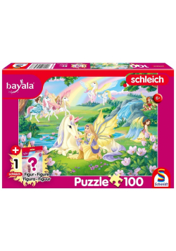 Puzzle 100 Schleich Bayala Magiczne Jednorożce + figurka 113348